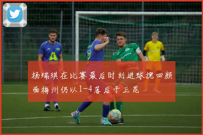 杨瑞琪在比赛最后时刻进球挽回颜面梅州仍以1-4落后于玉昆